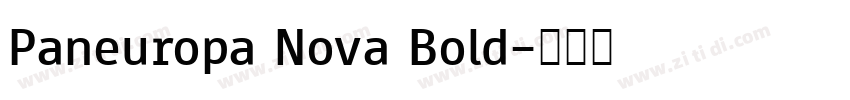 Paneuropa Nova Bold字体转换